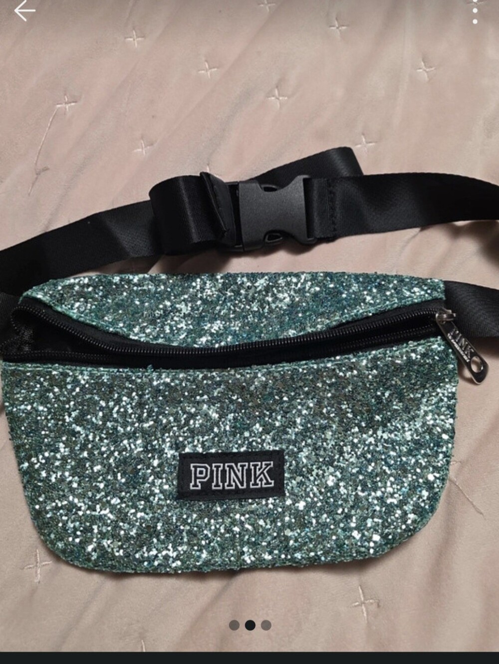 Sparkling Teal Sequin Crossbody Bag - Women